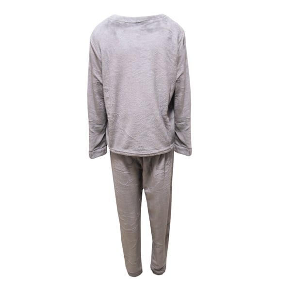 Slumber Party Dam/Dam Fluffy Pyjamas Set L Grå Grey L