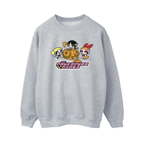 Powerpuff Girls Dam/Dam Flickor Pumpkin Sweatshirt M Sp Sports Grey M