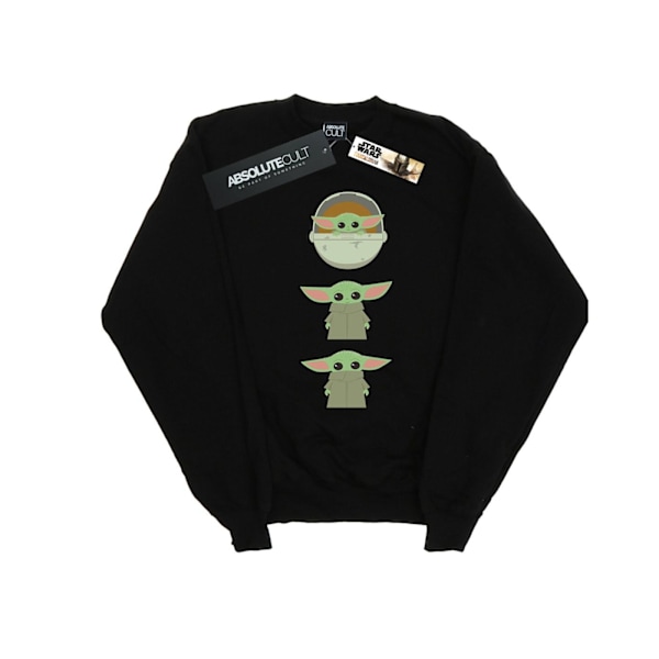 Star Wars Pojkar The Mandalorian The Child Posing Sweatshirt 5-6 Black 5-6 Years