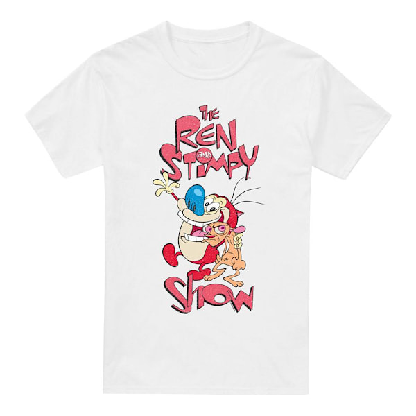 Ren & Stimpy Herr T-Shirt 4XL Vit White 4XL