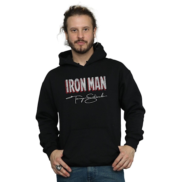 Marvel Herr Iron Man AKA Tony Stark Hoodie S Svart Black S