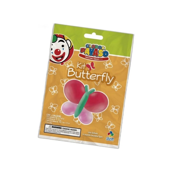 Globos Butterfly Balloon Arch Kit (paket med 6) One Size Röd/Rosa Red/Pink/Green One Size