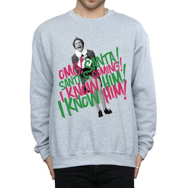 Elf Herr Santa´s Coming Sweatshirt S Sports Grey Sports Grey S