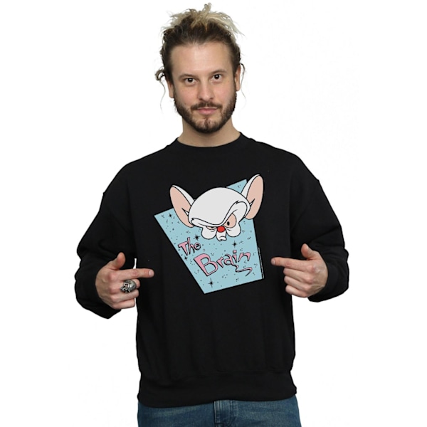Animaniacs Herr The Brain Mugshot Sweatshirt 4XL Svart Black 4XL