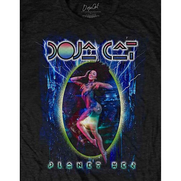 Doja Cat Unisex Vuxen Planet Her Bomull T-shirt L Svart Black L