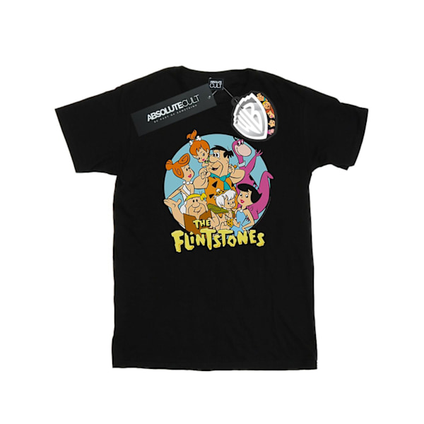 The Flintstones Herr Grupp Cirkel T-shirt L Svart Black L