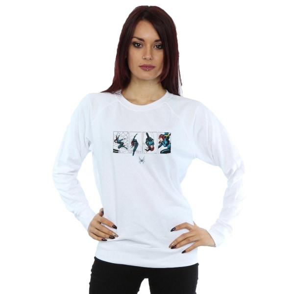 Marvel Comics Dam/Dam Black Widow Comic Strip Sweatshirt White L