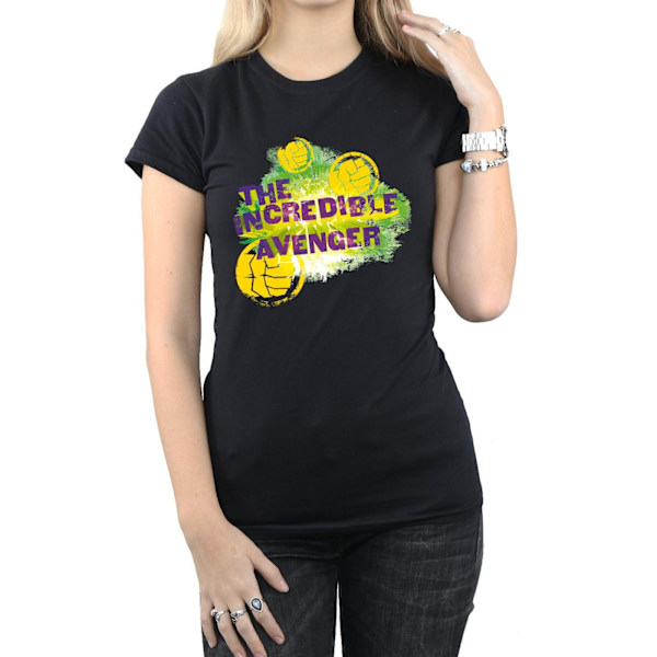 Marvel Womens/Ladies Hulk Incredible Avenger Bomull T-Shirt XXL Black XXL