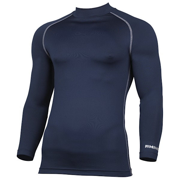 Rhino Termisk Underkläder Långärmad Baslager Väst Topp S/ Navy S/M