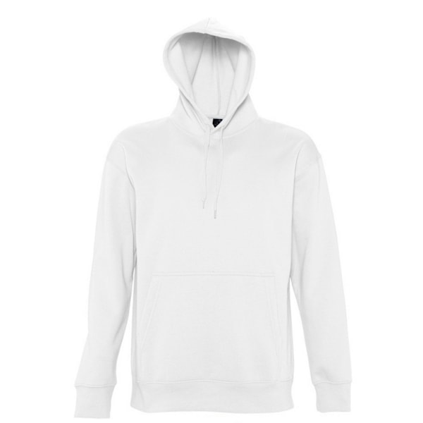 SOLS Slam Unisex Huvtröja / Hoodie L Vit White L