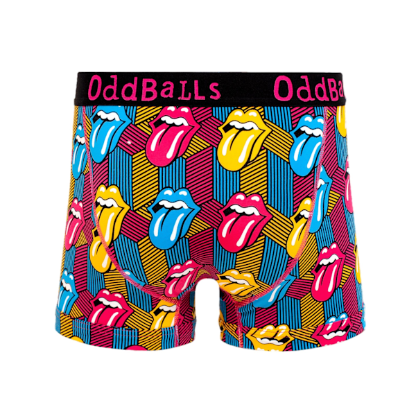 OddBalls Retro The Rolling Stones Boxershorts för män S Multicolo Multicoloured S