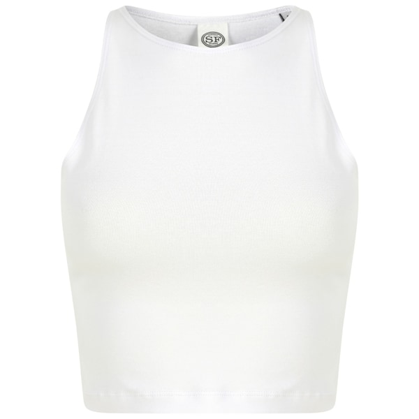 SF Dam/Kvinnor Cropped Crop Top M Vit White M