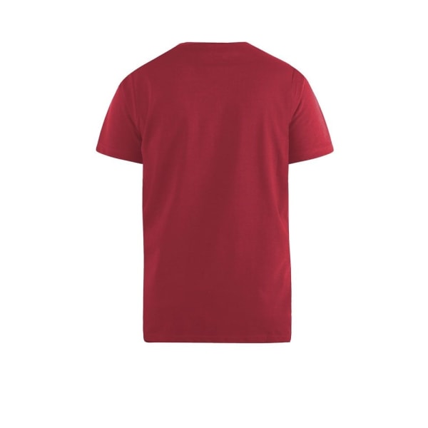 D555 Herr Signature-2 V-ringad T-shirt M Röd Red M