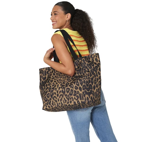 Bagbase Leopardmönstrad Tygväska En Storlek Leopard Leopard One Size