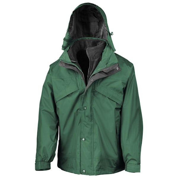 Result Herr Fleecefodrad 3 i 1 Vattentät Jacka XS Flaska Grön Bottle Green/Black XS