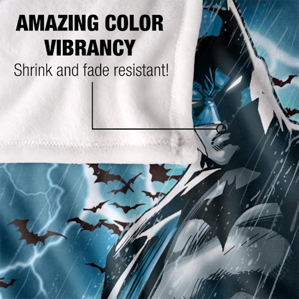 Batman Blixtfilt One Size Flerfärgad Multicoloured One Size