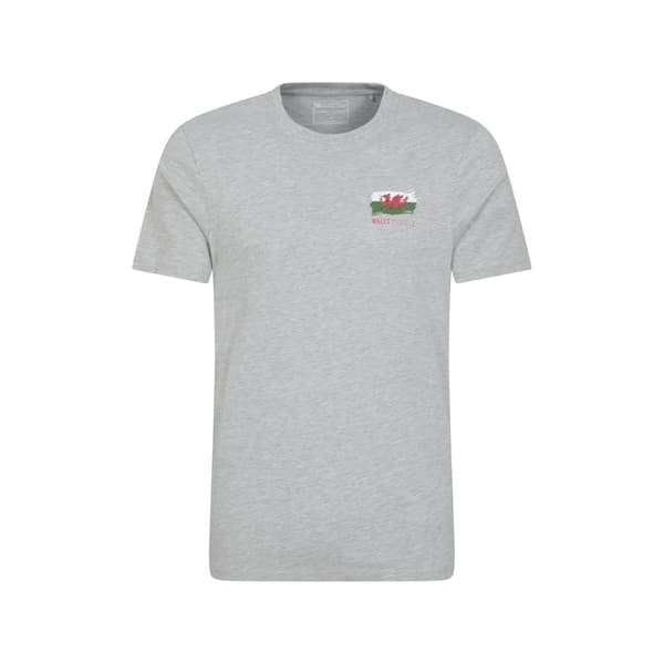 Mountain Warehouse Herr Wales Grafisk T-shirt M Grå Grey M