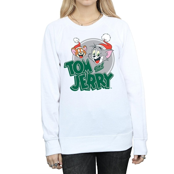 Tom And Jerry Dam/Damer Julhälsningar Sweatshirt M Vit White M