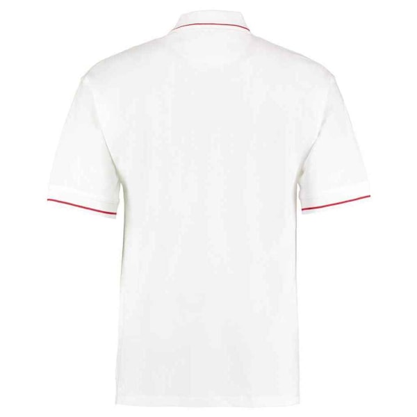 Kustom Kit Herr Polotröja XL Vit/Röd White/Red XL