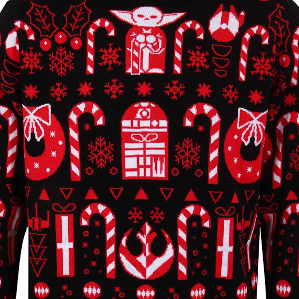 Star Wars: The Mandalorian Unisex Vuxen Godis Sockerstickad Tröja Multicoloured M