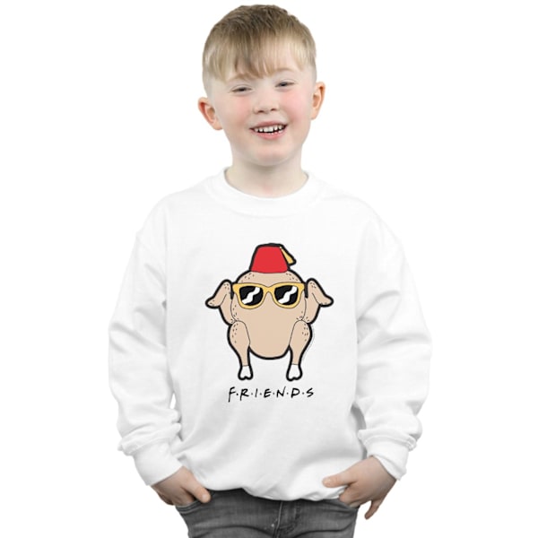 Friends Boys Sunglasses Turkey Sweatshirt 9-11 År Vit White 9-11 Years