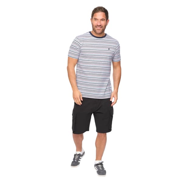 Bewley & Ritch Herr Packham T-shirt L Vitrandig White Stripe L