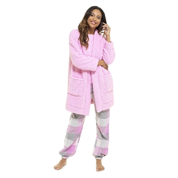 Foxbury Dam/Damer Sherpa Fleece Cardi Klänning 12-14 UK Rosa Pink 12-14 UK