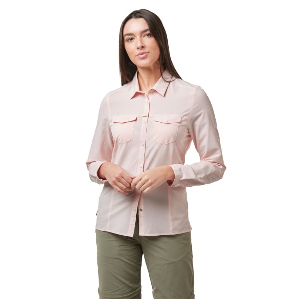 Craghoppers NosiLife Pro III Långärmad skjorta för kvinnor/damer 1 Seashell Pink 14 UK