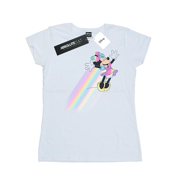 Disney Dam/Kvinnor Minnie Mouse Whoosh Bomull T-shirt S Vit White S