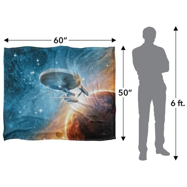 Star Trek Final Frontier Silkeslen Supermjuk Filt One Size Blå/ Blue/Multicoloured One Size