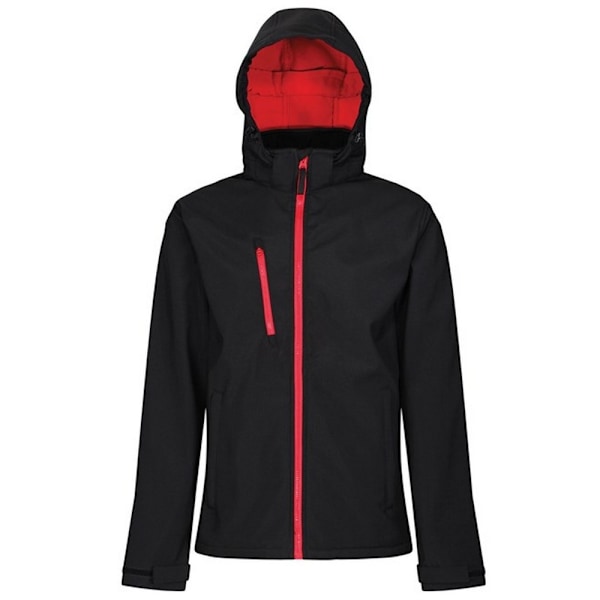 Regatta Venturer Huvjacka i Softshell för Herr, L, Svart/Klassisk Röd Black/Classic Red L