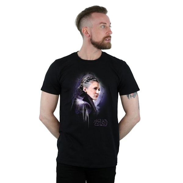 Star Wars: The Last Jedi Herr Princess Leia Borstad Bomull T-shirt Black 3XL