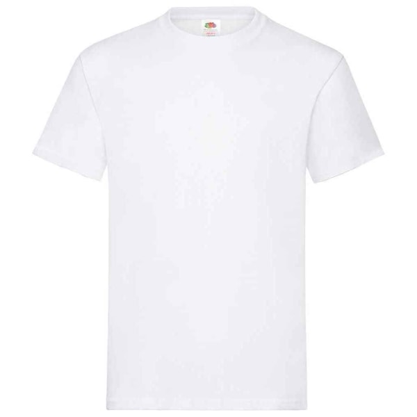 Fruit of the Loom Unisex T-shirt Svit i bomull för vuxna White S