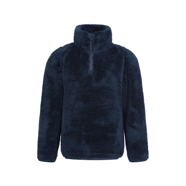 Mountain Warehouse Barn/Kids Teddy Halvzip Fleece Topp 11- Navy 11-12 Years