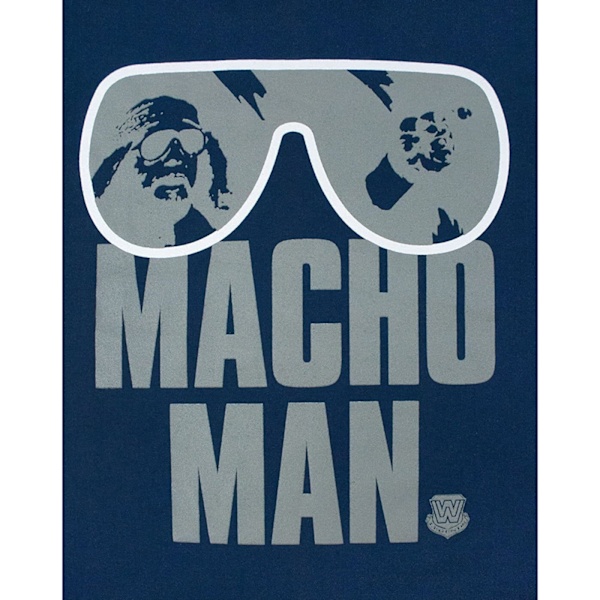 WWE Dam/Damer Macho Man Randy Savage T-Shirt XL Blå Blue XL