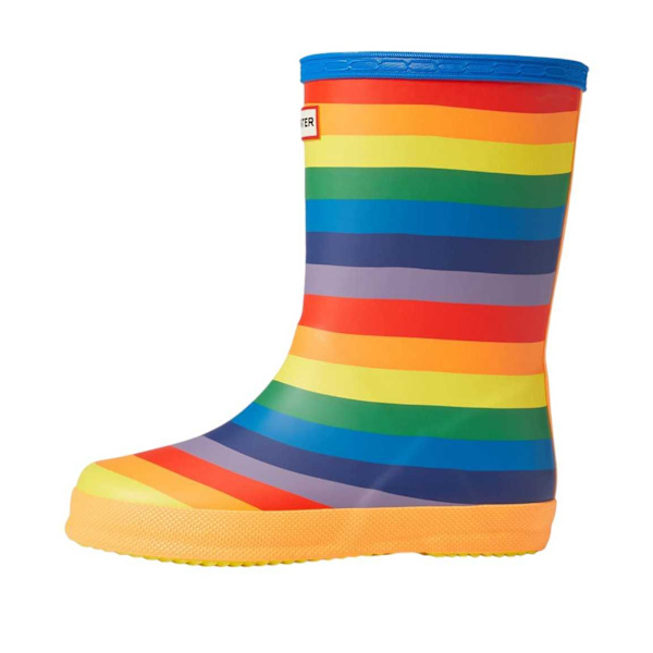 Hunter Original First Classic Rainbow Wellington för barn Multicoloured 2 UK