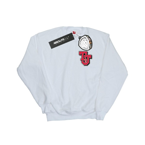 Tom And Jerry Herr Sweatshirt med Collegiate-logotyp XL Vit White XL