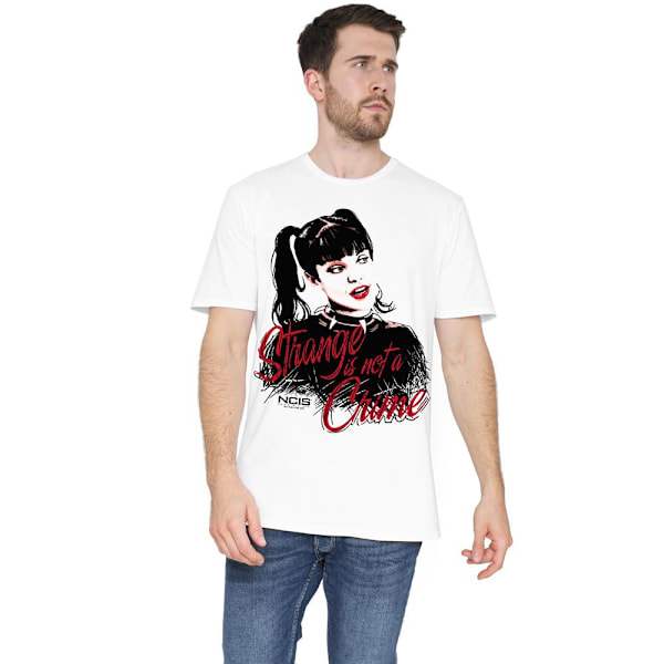 NCIS Herr T-shirt Strange Is Not A Crime M Vit White M