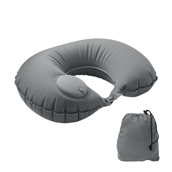MidOcean Uppblåsbar Heddow Resekudde One Size Stengrå Stone Grey One Size