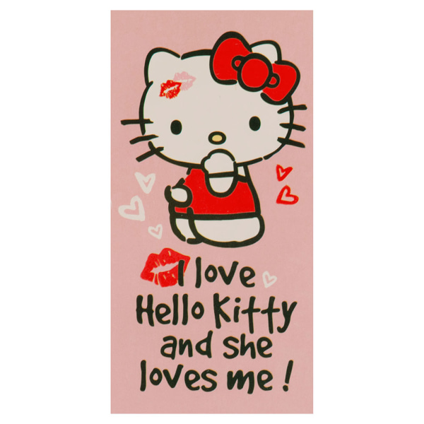 Hello Kitty Velour Handduk One Size Baby Rosa/Vit/Svart Baby Pink/White/Black One Size