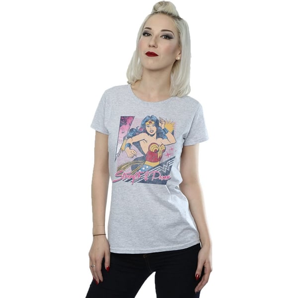 Wonder Woman Dam/Dam Strength And Power Heather T-shirt S Heather Grey S