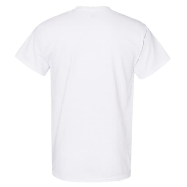 Gildan Herr Tung Bomull Kortärmad T-shirt M Vit White M