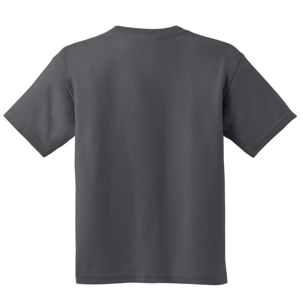 Gildan Youth Unisex T-shirt i kraftig bomull S Charcoal Charcoal S