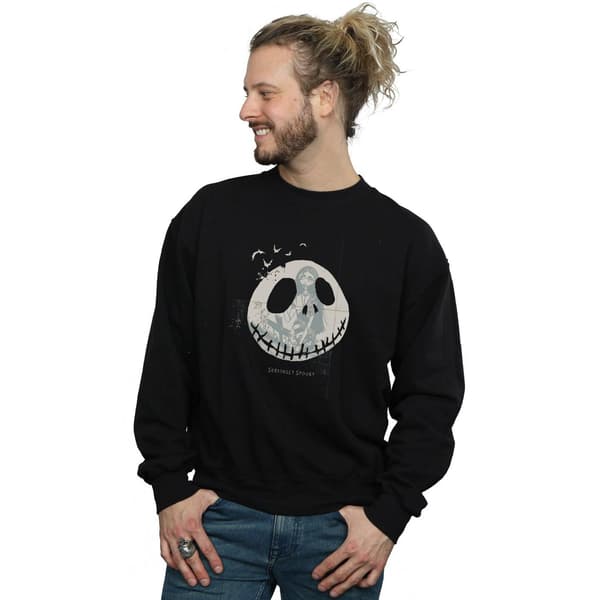 Disney Herr Nightmare Before Christmas Seriously Spooky Sweatshirt Black L