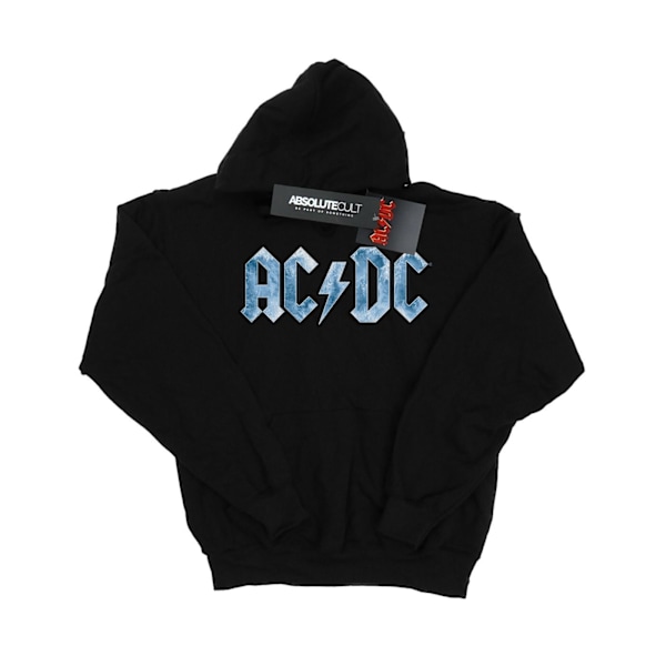 AC/DC Pojkar Blå Is Logo Hoodie 7-8 År Svart Black 7-8 Years