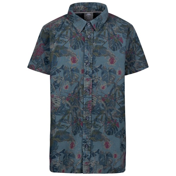 Trespass Boys Bizarr Casual Shirt 5-6 år Marinblå Tryck Navy Print 5-6 Years