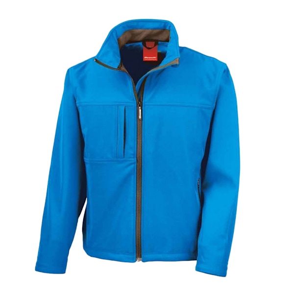 Result Classic Soft Shell-jacka för män, XXL, azurblå Azure XXL