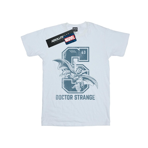 Marvel Womens/Ladies Doctor Strange Collegiate Cotton Boyfriend White L