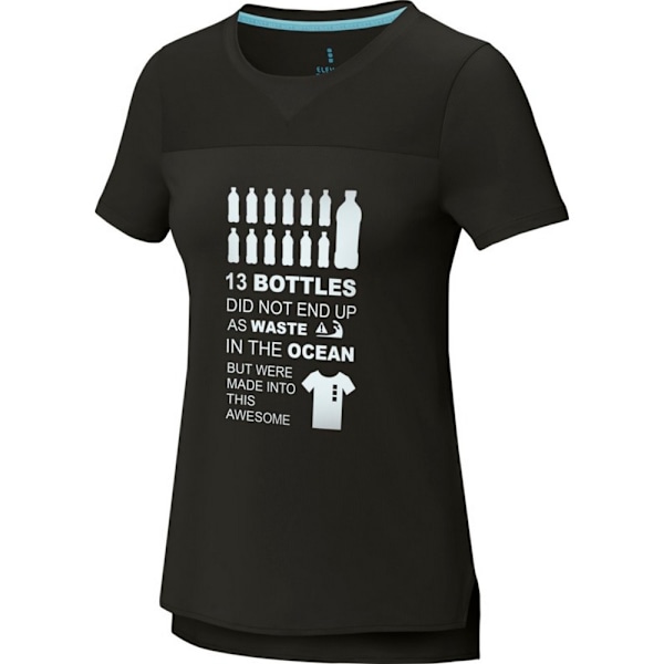 Elevate NXT Dam/Kvinnor Borax Återvunnen Cool Fit T-Shirt L Sol Solid Black L