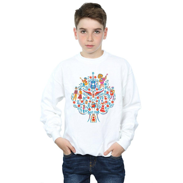 Disney Boys Coco Tree Pattern Sweatshirt 7-8 år Vit White 7-8 Years